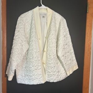 Oscar de la Renta Cream Blazer